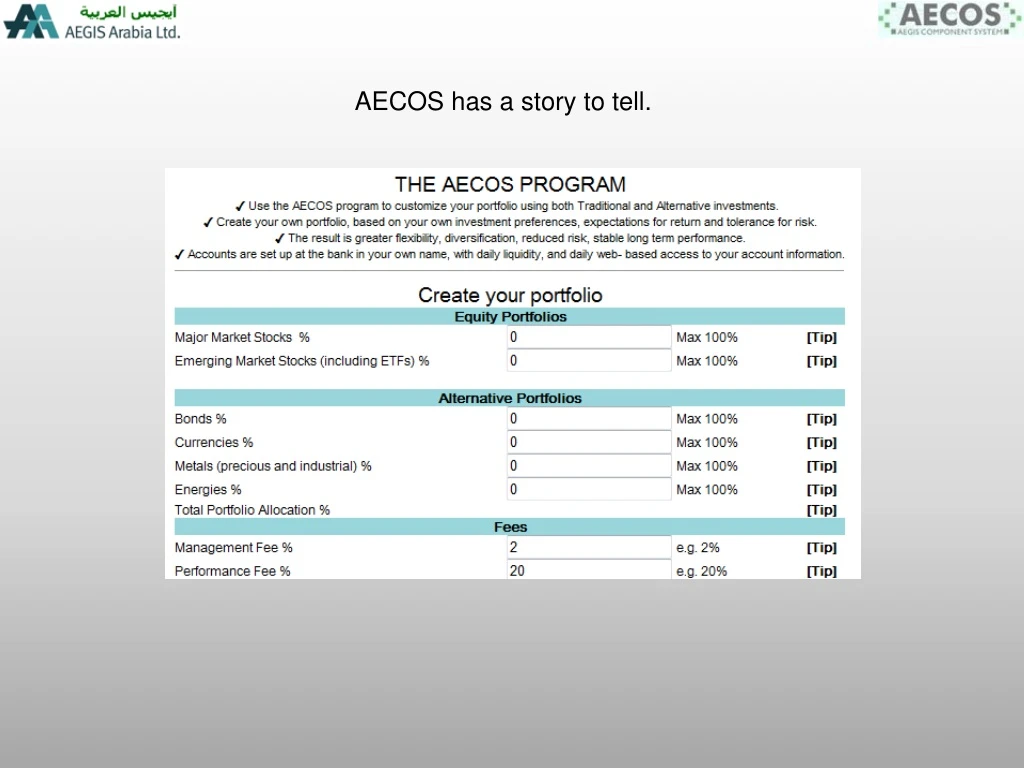 aecos has a story to tell