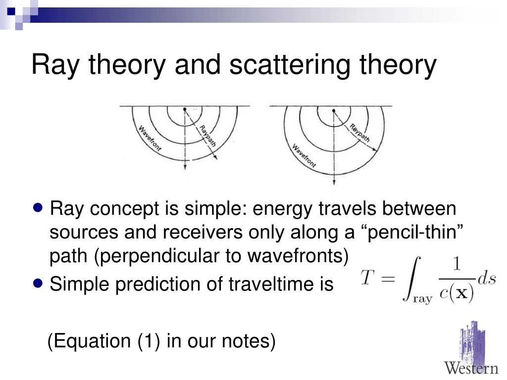 ray theory and scattering theory