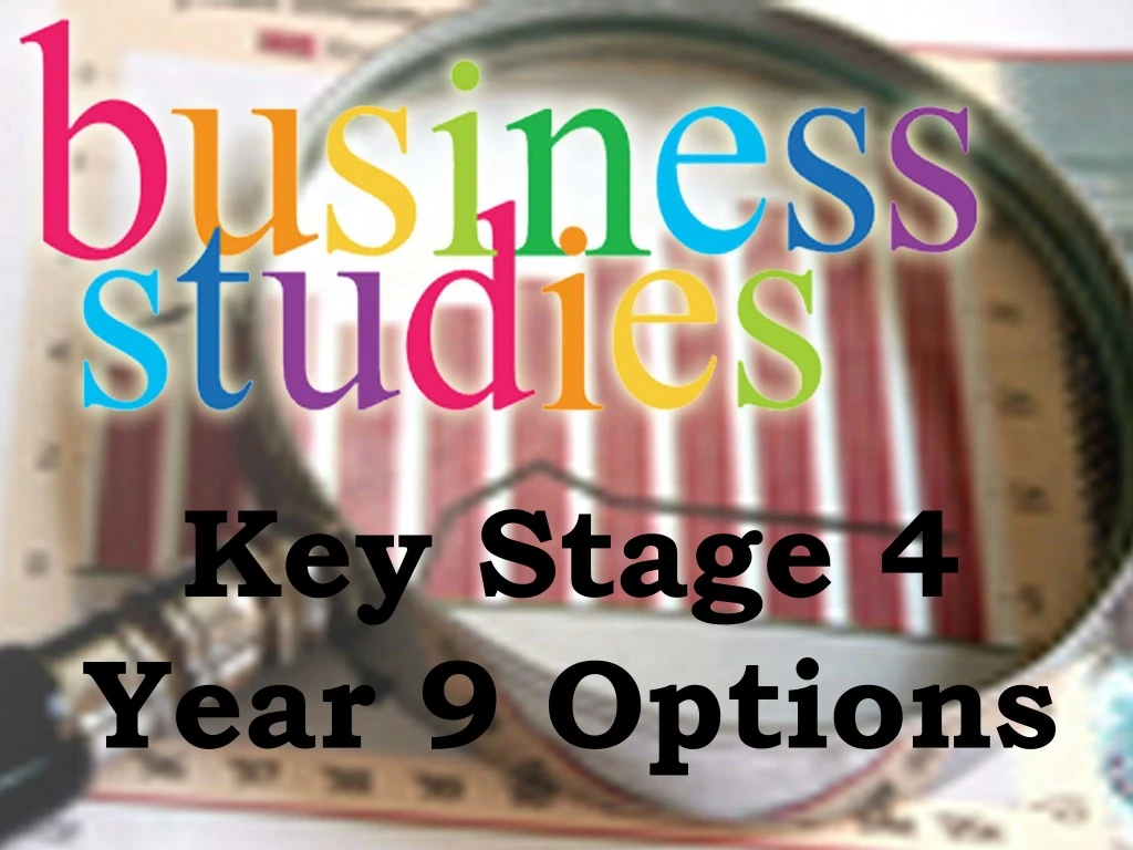 key stage 4 year 9 options