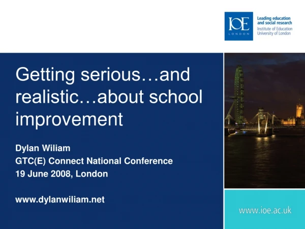 Getting serious…and realistic…about school improvement