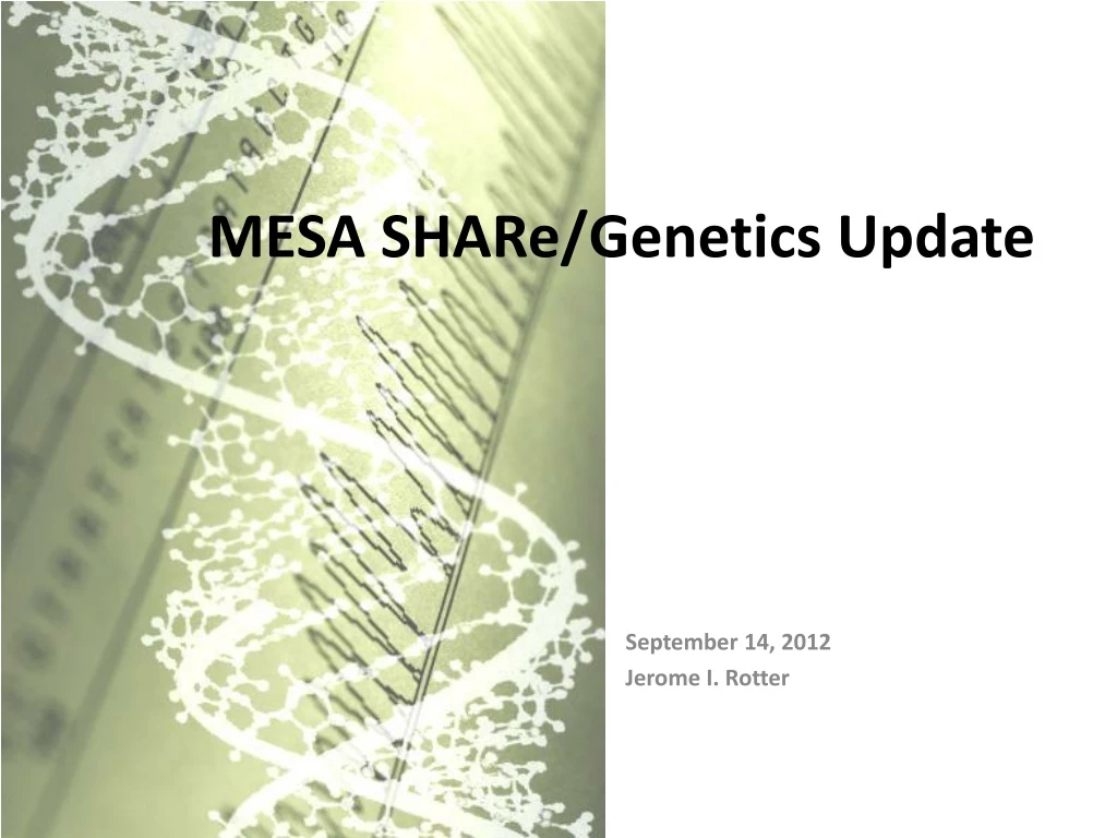 mesa share genetics update