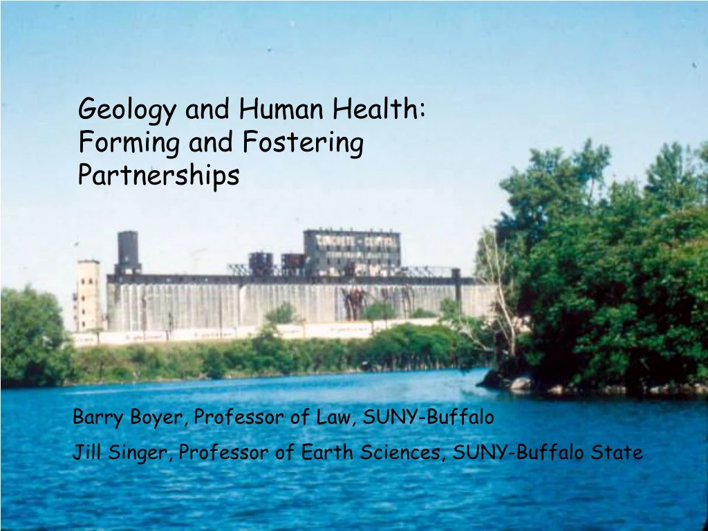 geology and human health forming and fostering