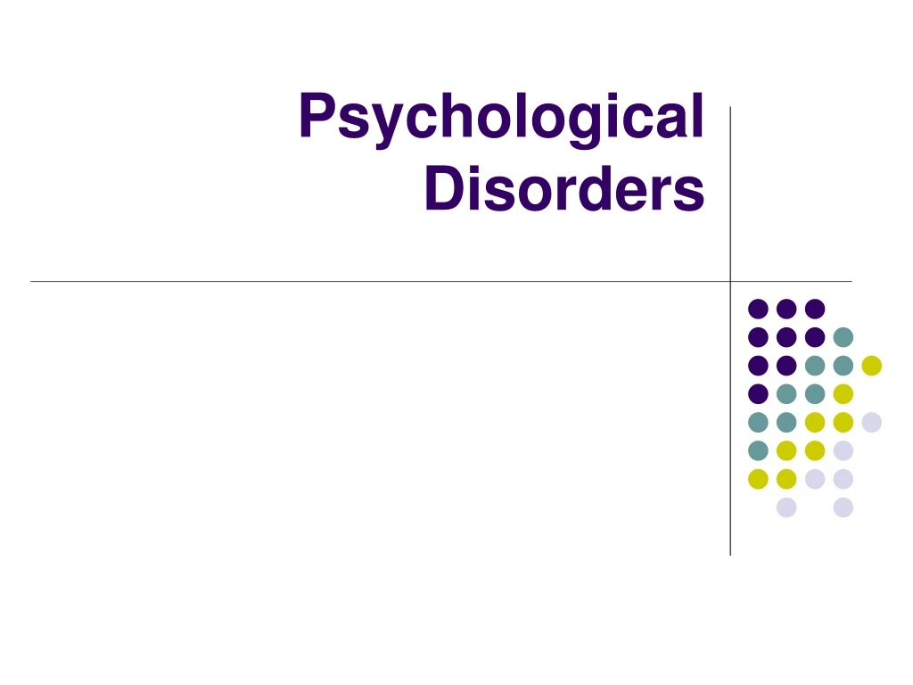 psychological disorders