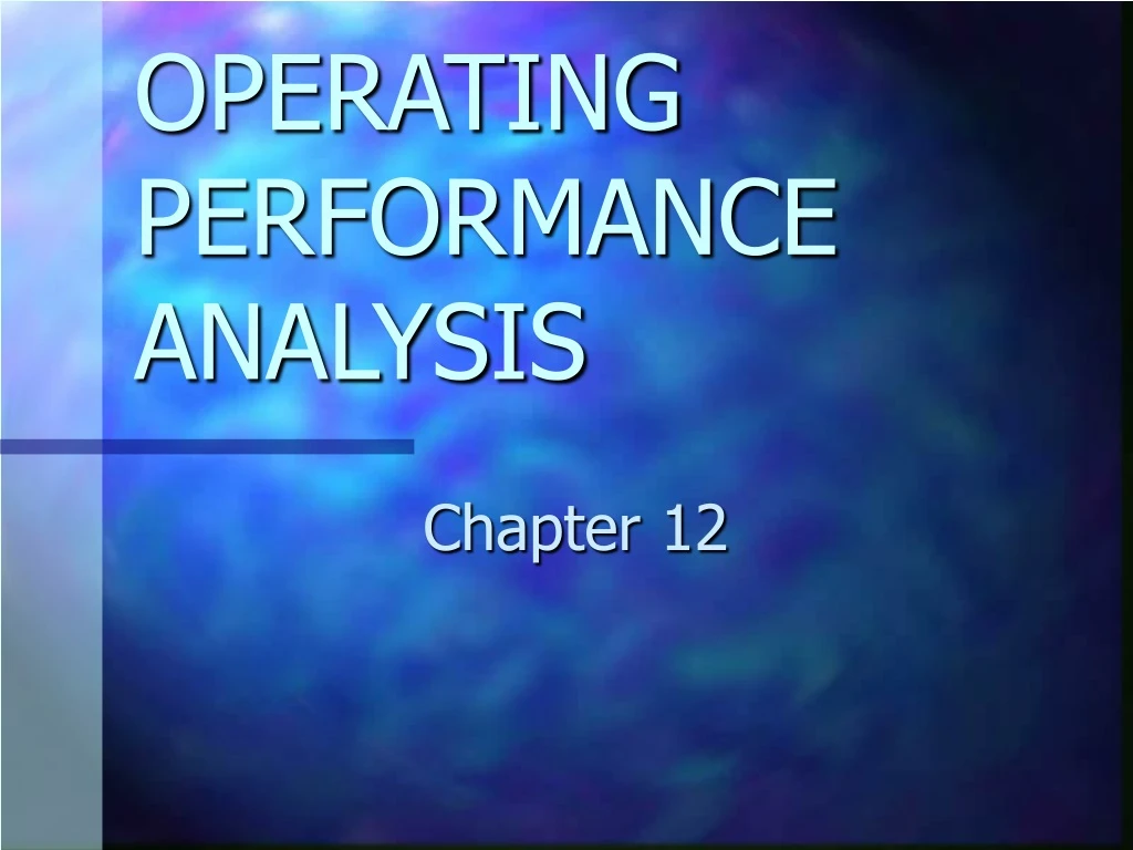 operating performance analysis