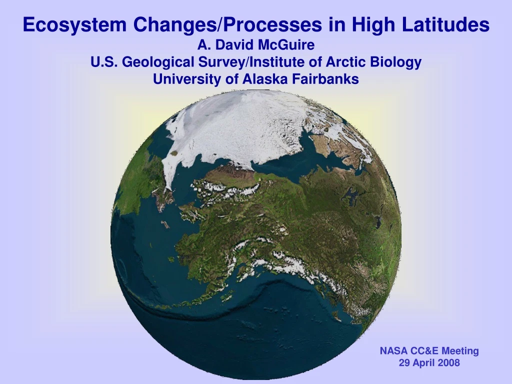 ecosystem changes processes in high latitudes