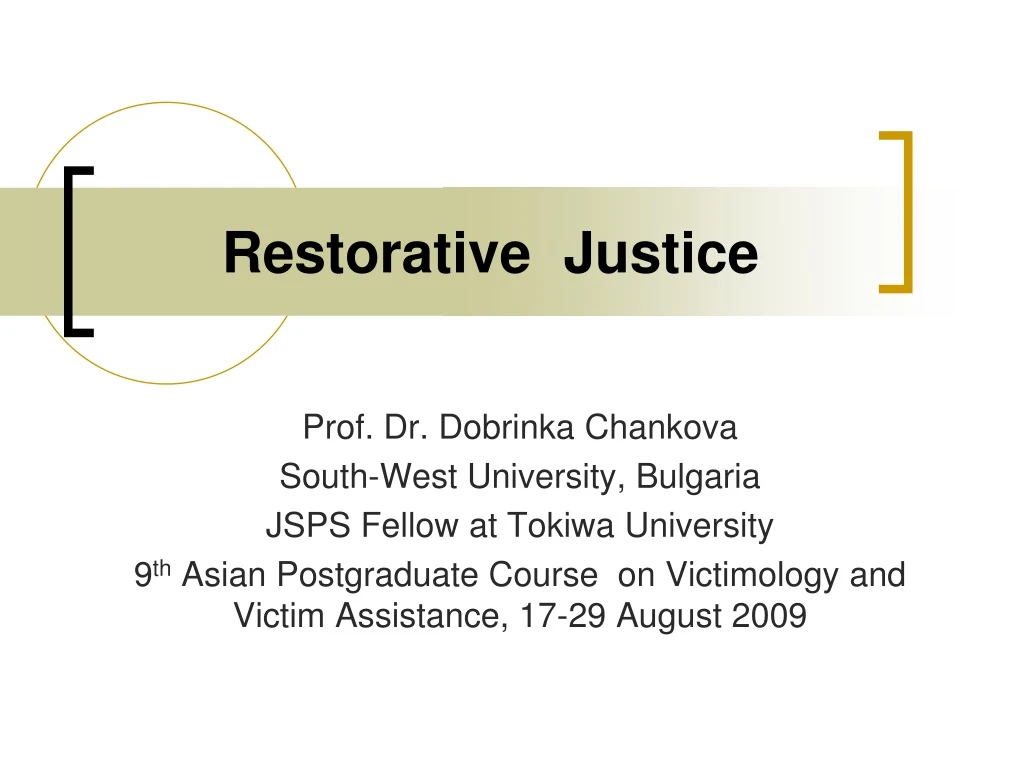 restorative justice