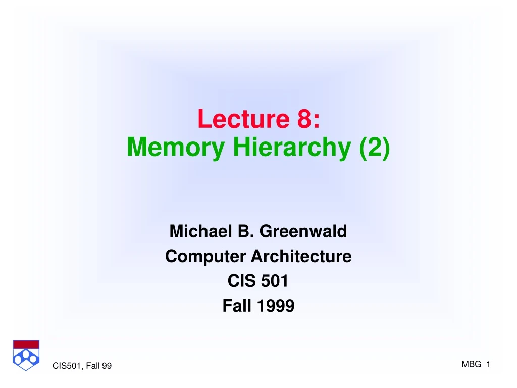lecture 8 memory hierarchy 2