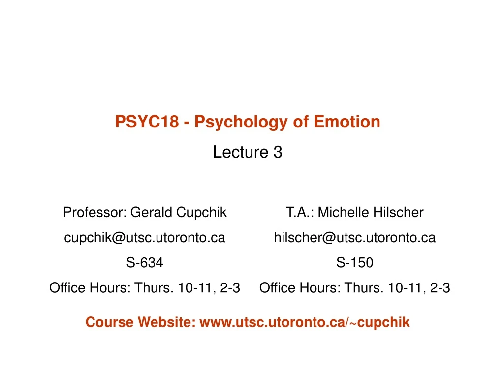 psyc18 psychology of emotion lecture 3