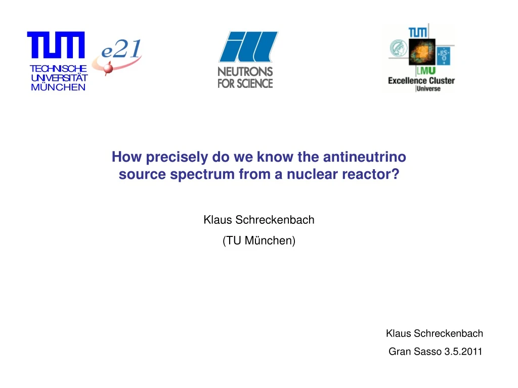 how precisely do we know the antineutrino source