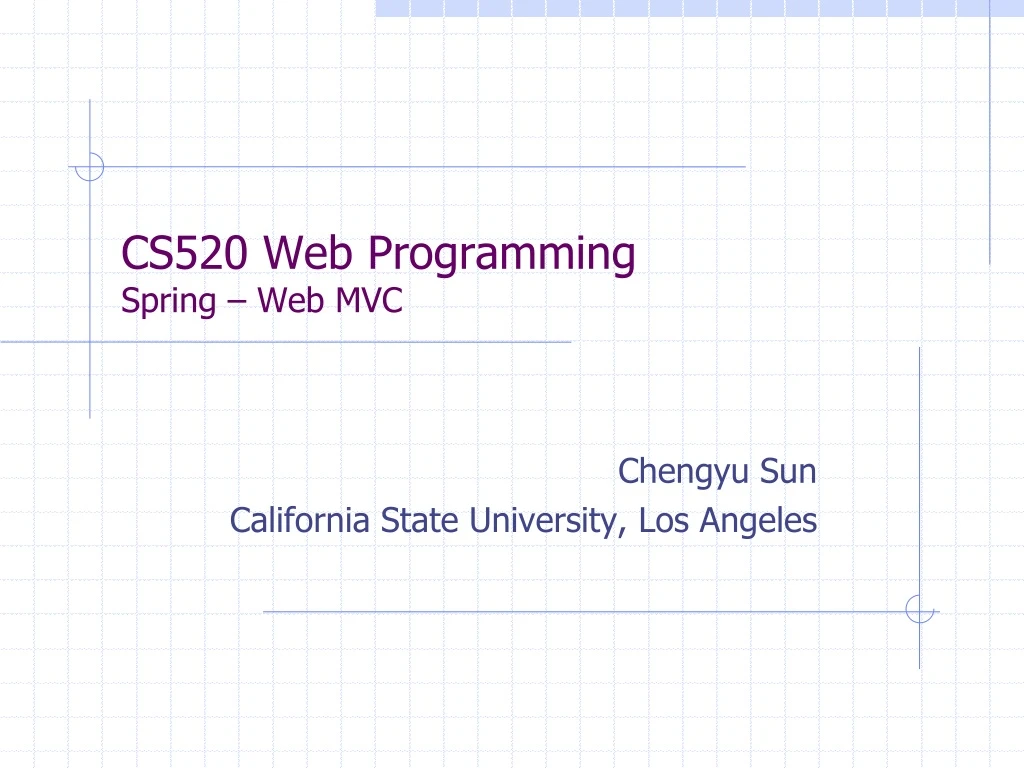 cs520 web programming spring web mvc