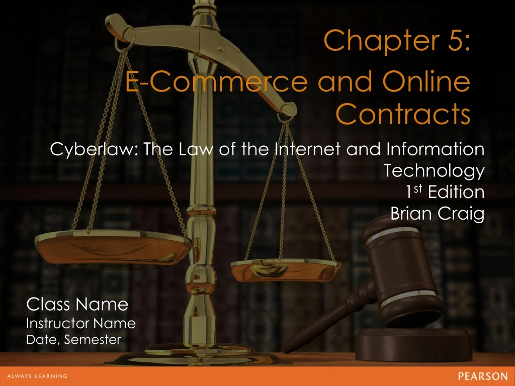 chapter 5 e commerce and online contracts