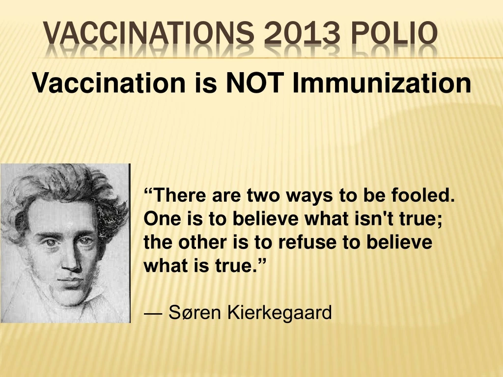 vaccinations 2013 polio