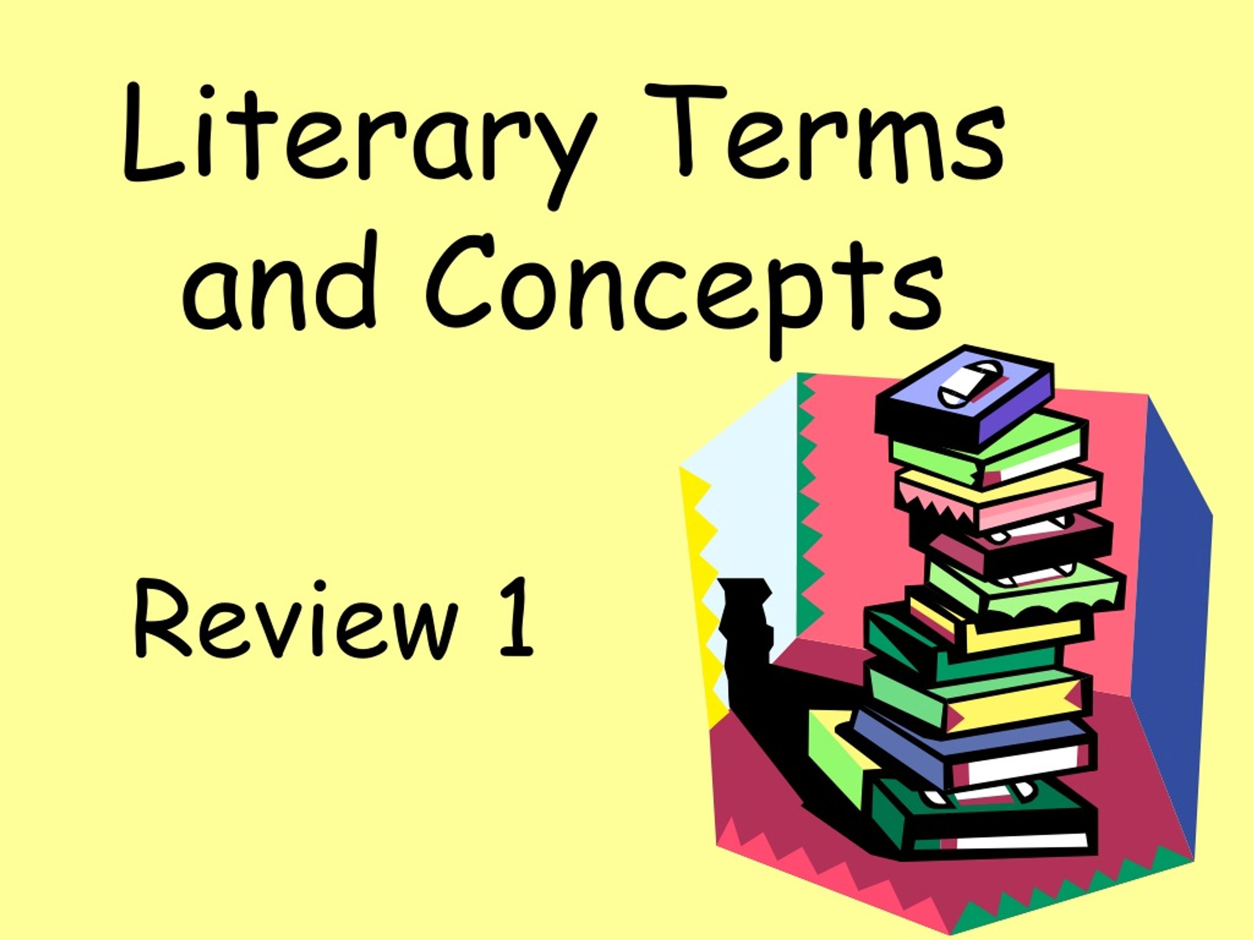 PPT - Literary Terms and Concepts PowerPoint Presentation, free ...