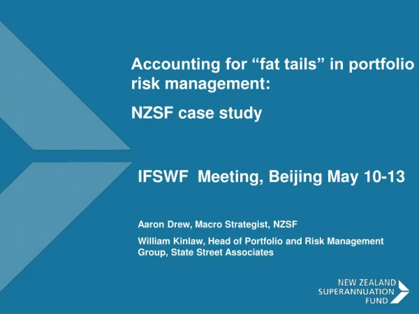 IFSWF  Meeting, Beijing May 10-13
