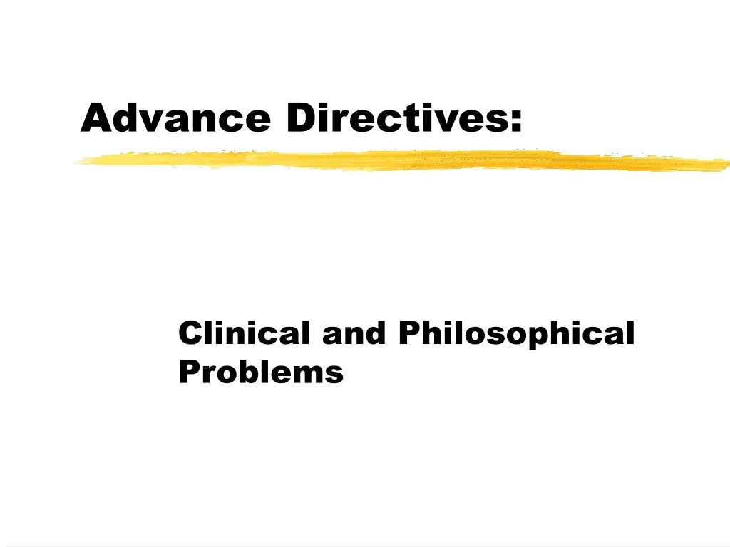 advance directives