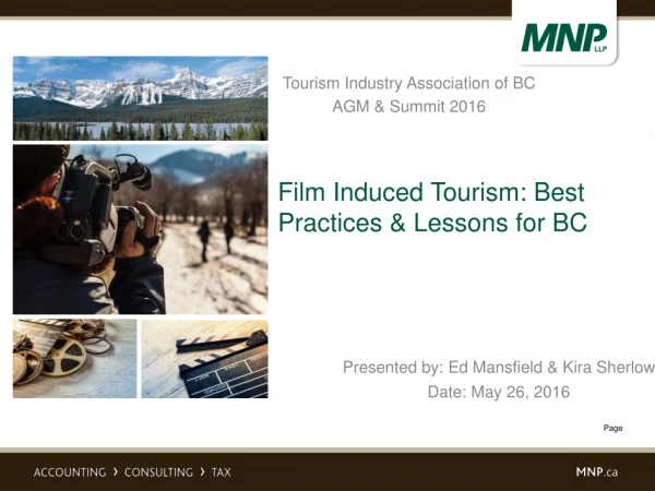 Film Induced Tourism: Best Practices &amp; Lessons for BC