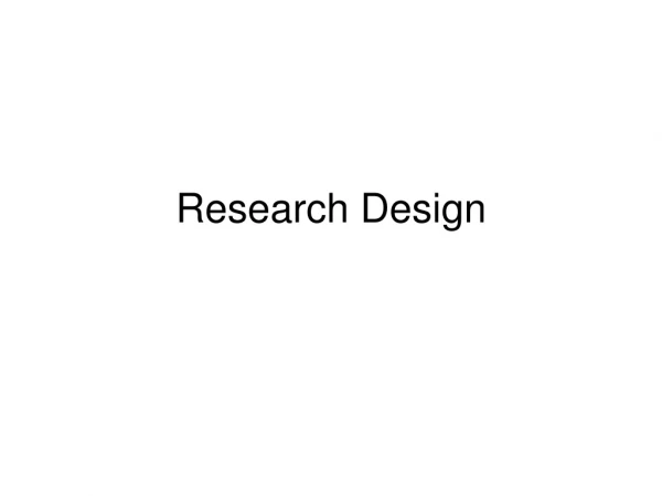 Research Design