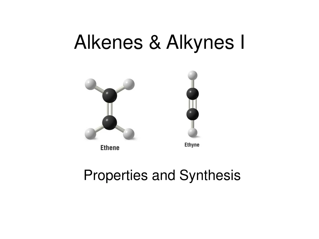 alkenes alkynes i
