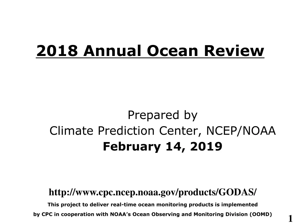 2018 annual ocean review