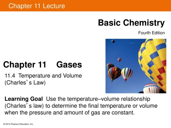 Chapter 11    Gases