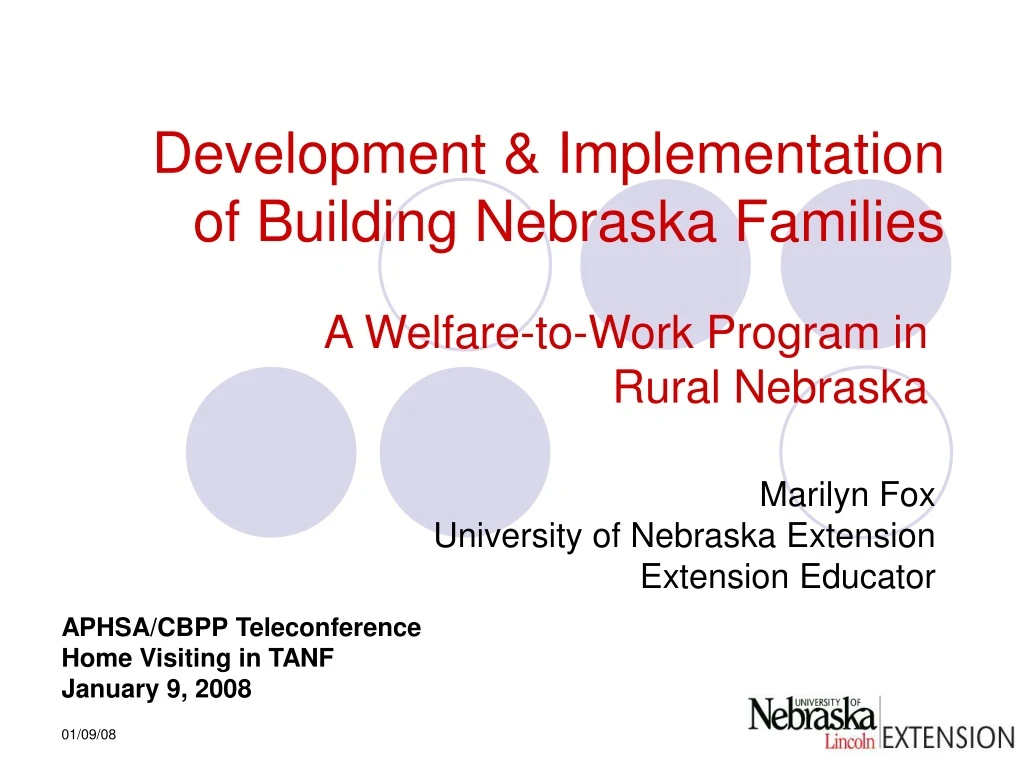development implementation of building nebraska families