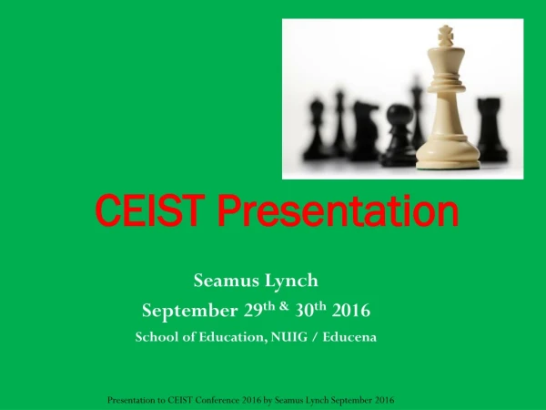 CEIST Presentation
