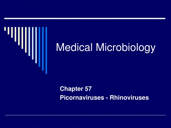 Medical Microbiology