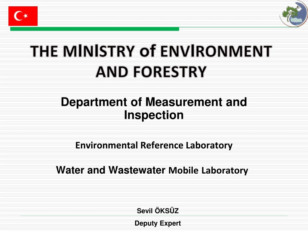 the m i n i stry of env i ronment and forestry