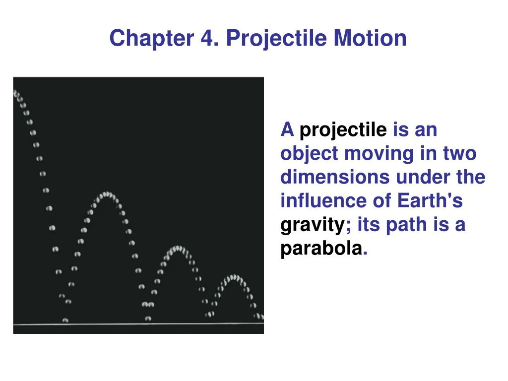 chapter 4 projectile motion