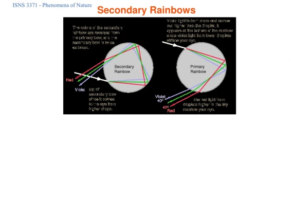 Secondary Rainbows