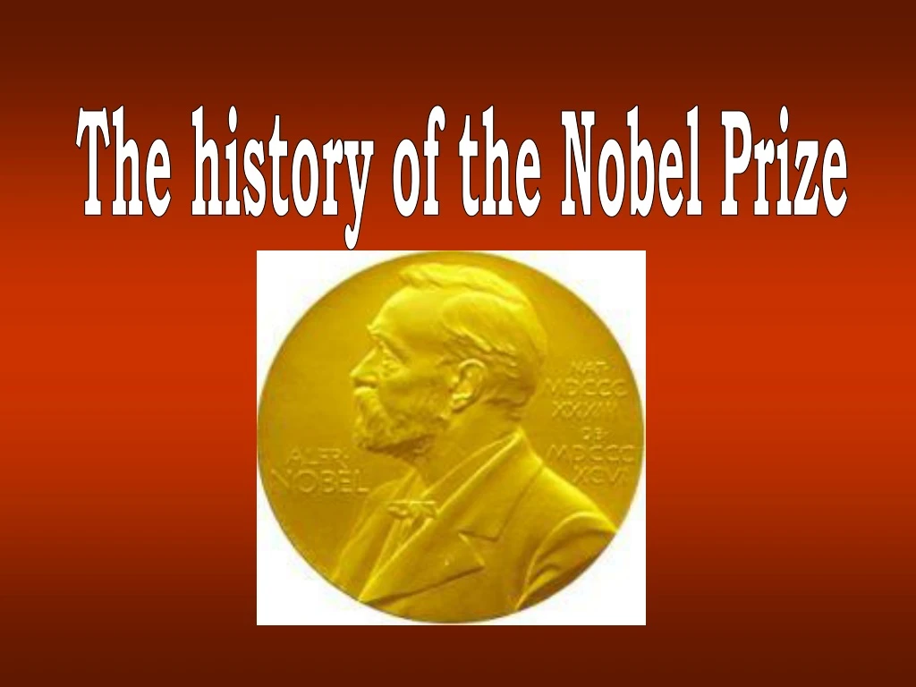 the history of the nobel prize