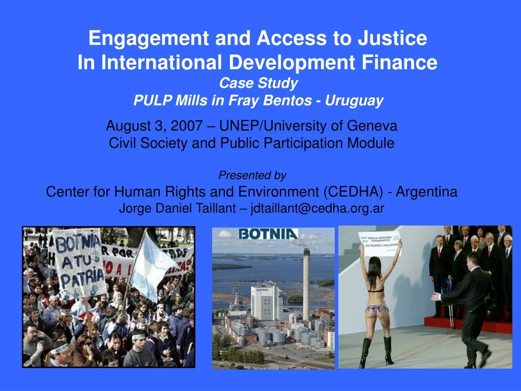 engagement and access to justice in international