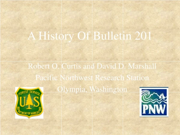 A History Of Bulletin 201