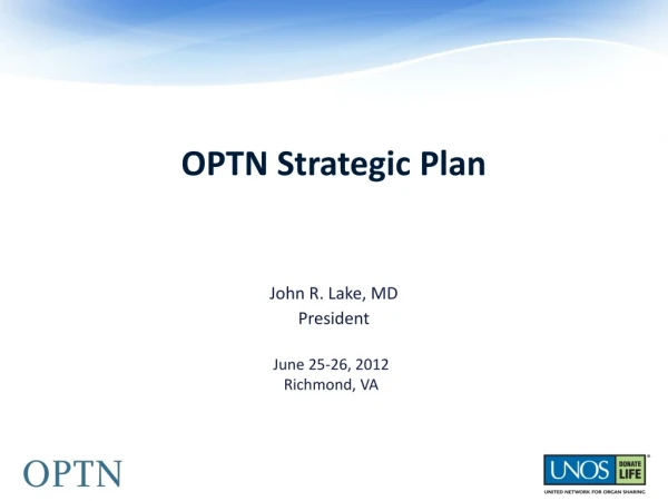 OPTN Strategic Plan