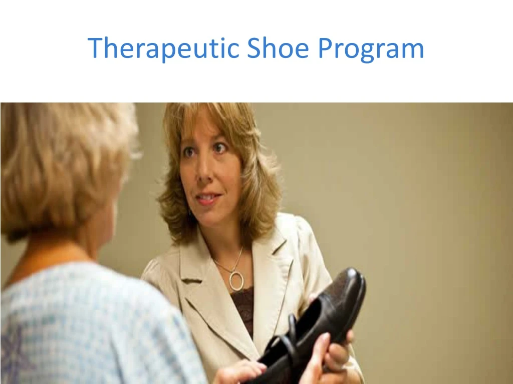 therapeutic shoe program