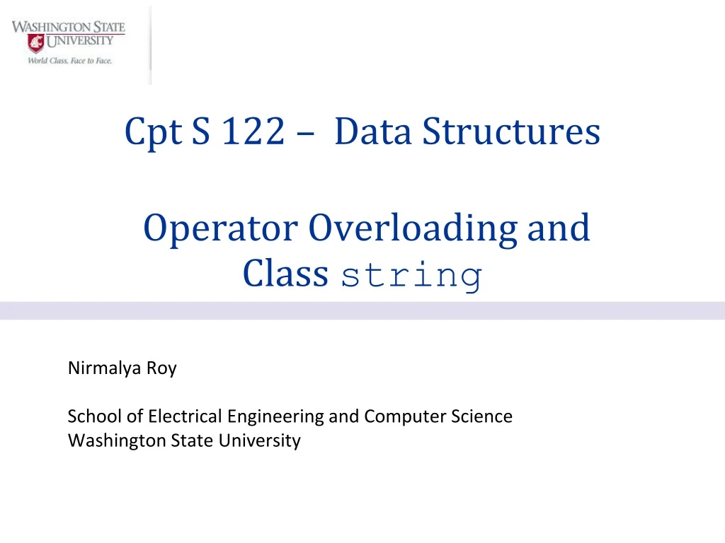nirmalya roy school of electrical engineering and computer science washington state university
