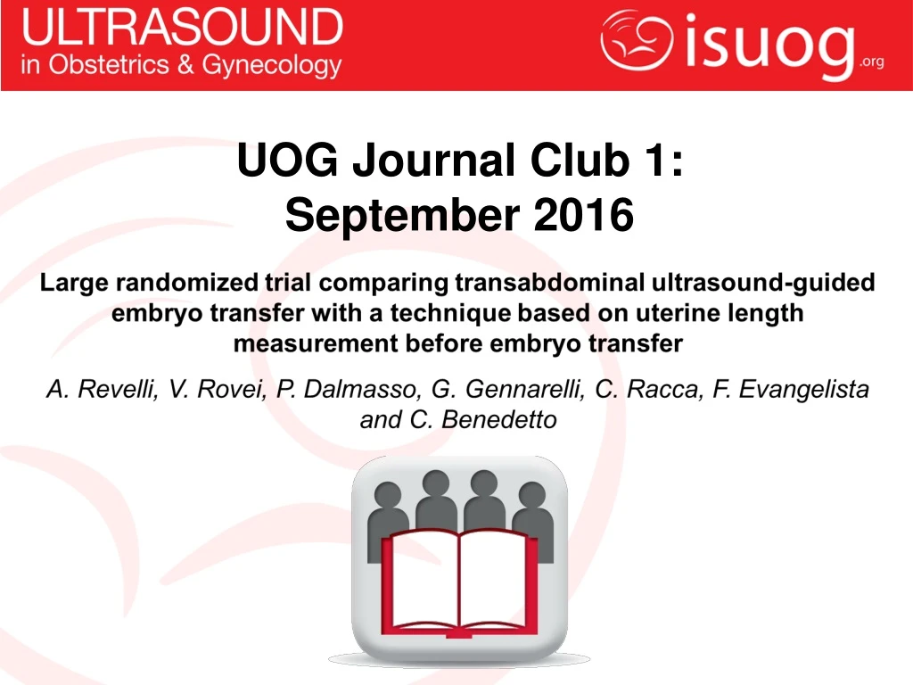 uog journal club 1 september 2016