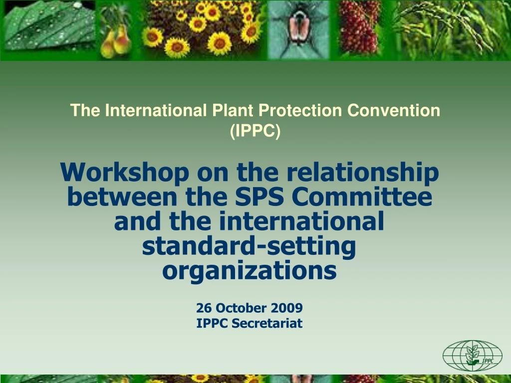the international plant protection convention ippc
