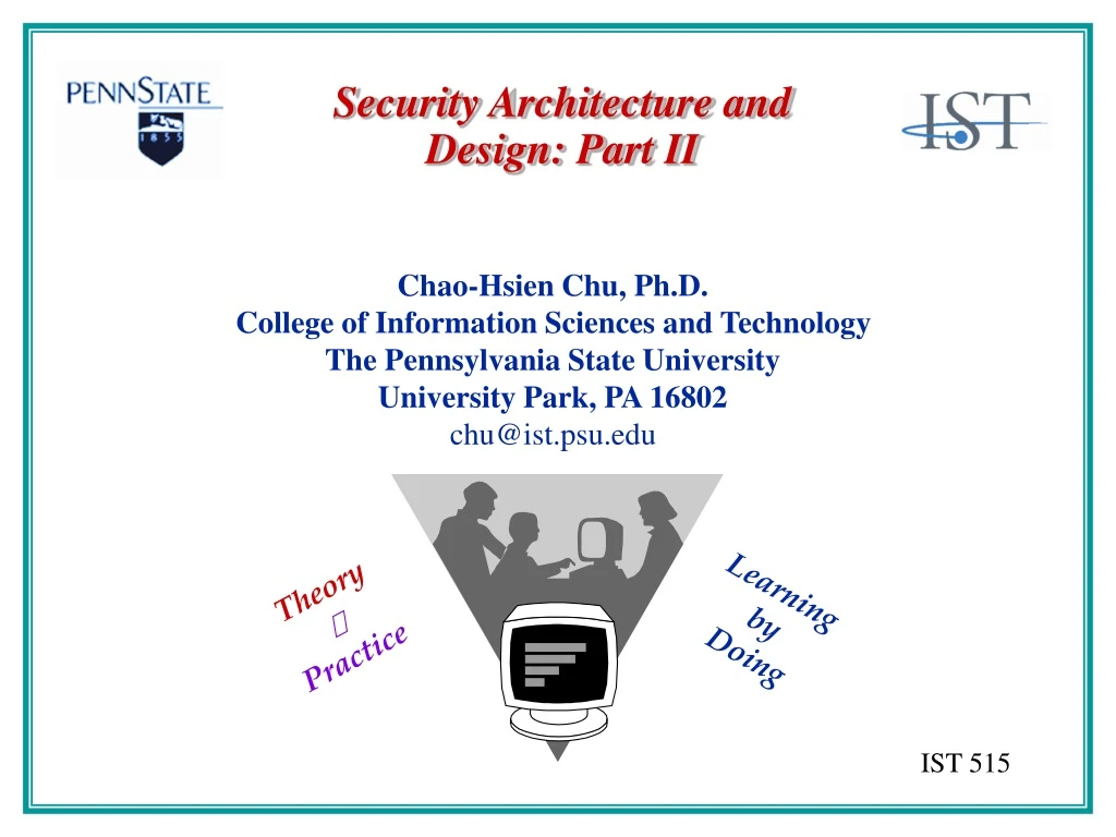 security architecture and design part ii