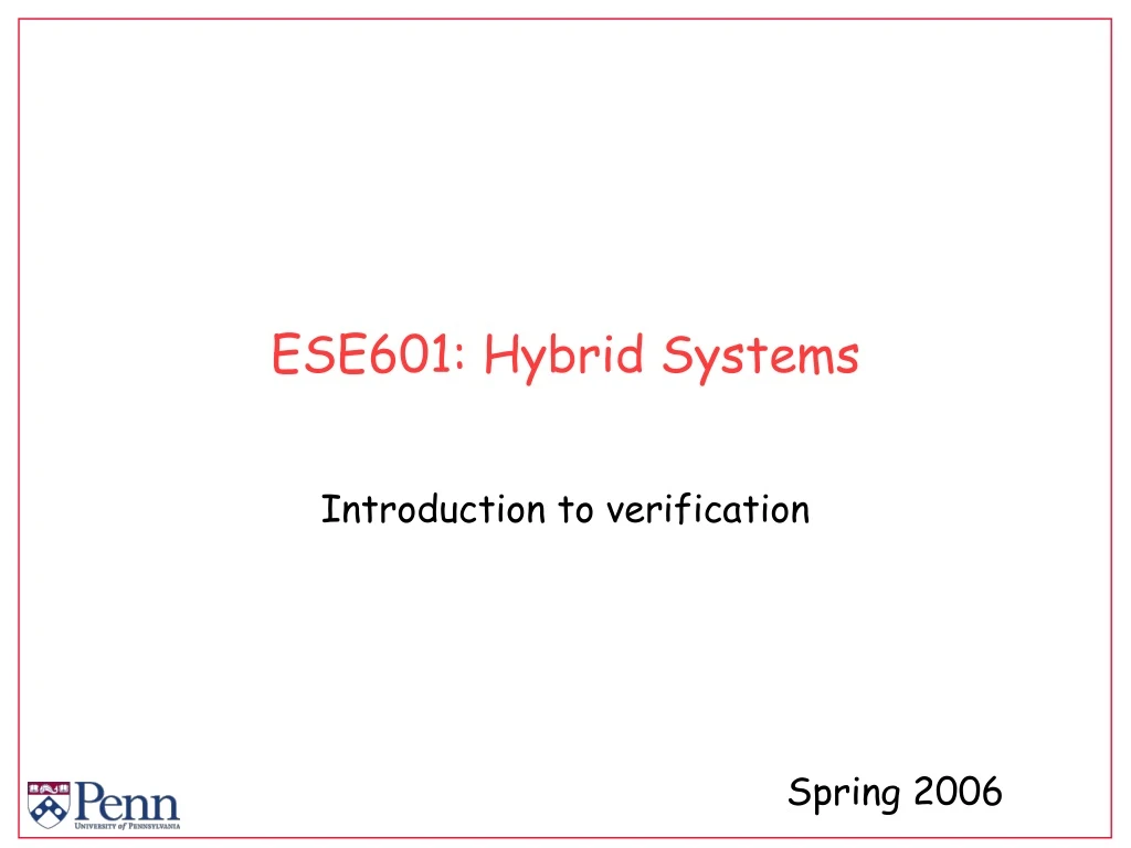 ese601 hybrid systems