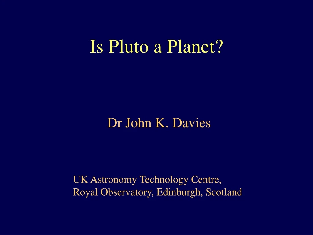 is pluto a planet