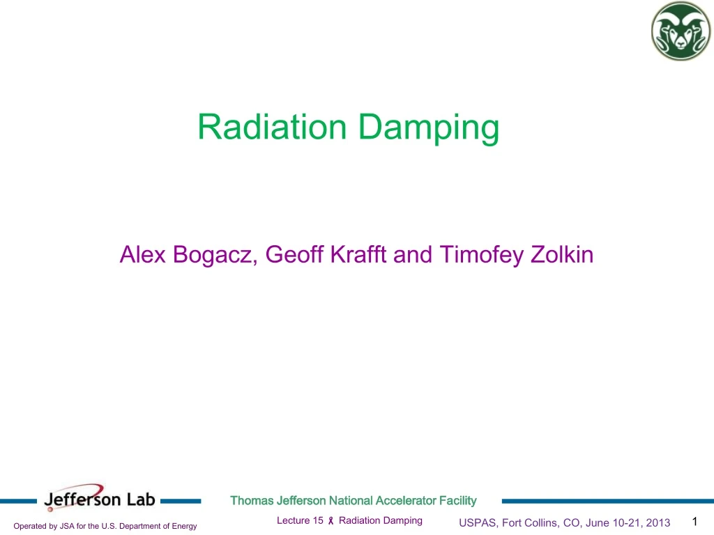 radiation damping