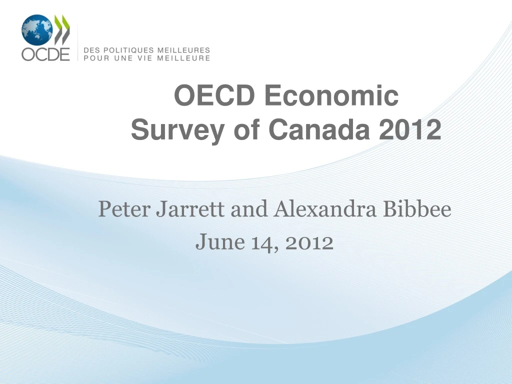 oecd economic survey of canada 2012