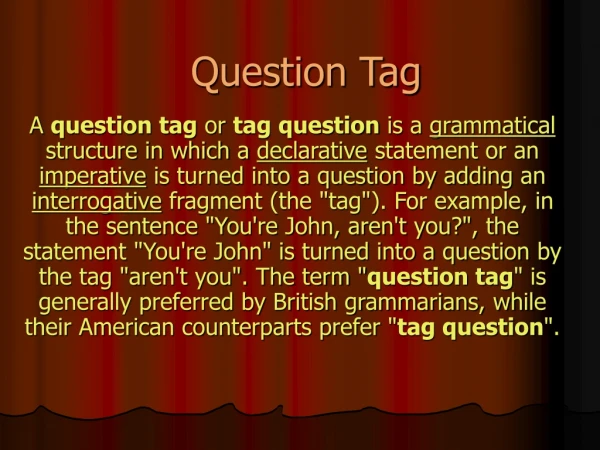 Question Tag