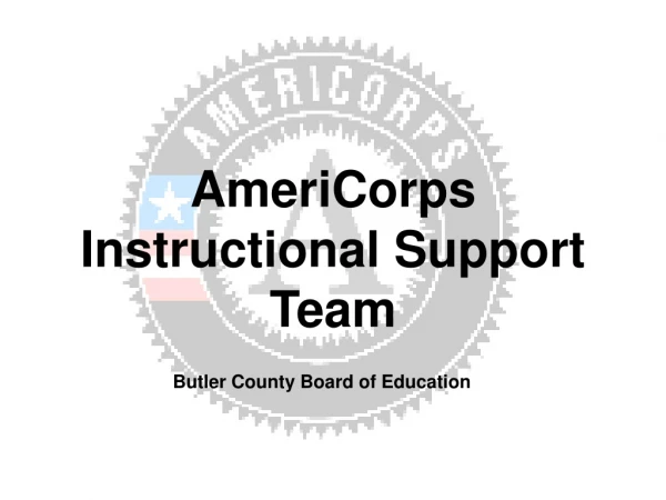 AmeriCorps Instructional Support Team