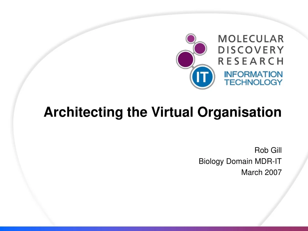 architecting the virtual organisation