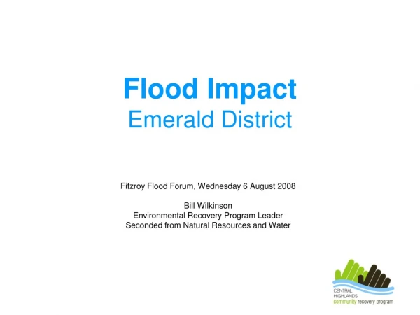 Flood Impact Emerald District