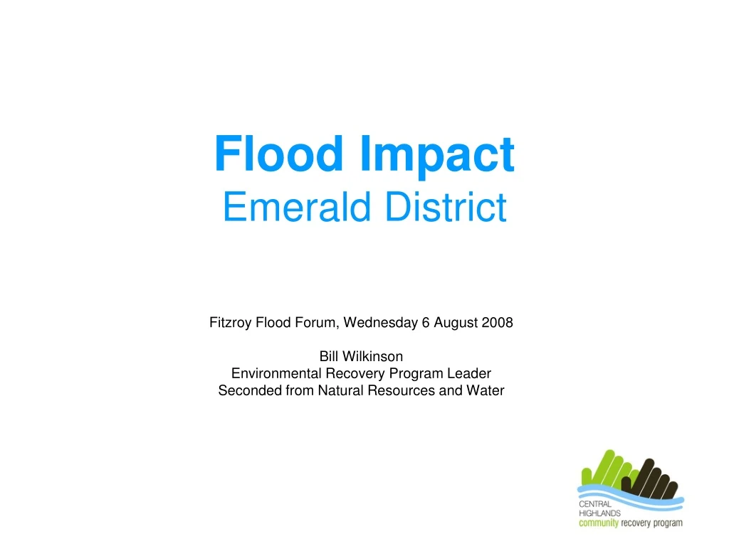 flood impact emerald district