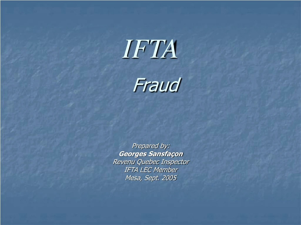 ifta fraud