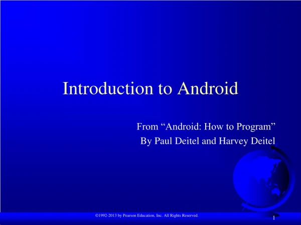 Introduction to Android